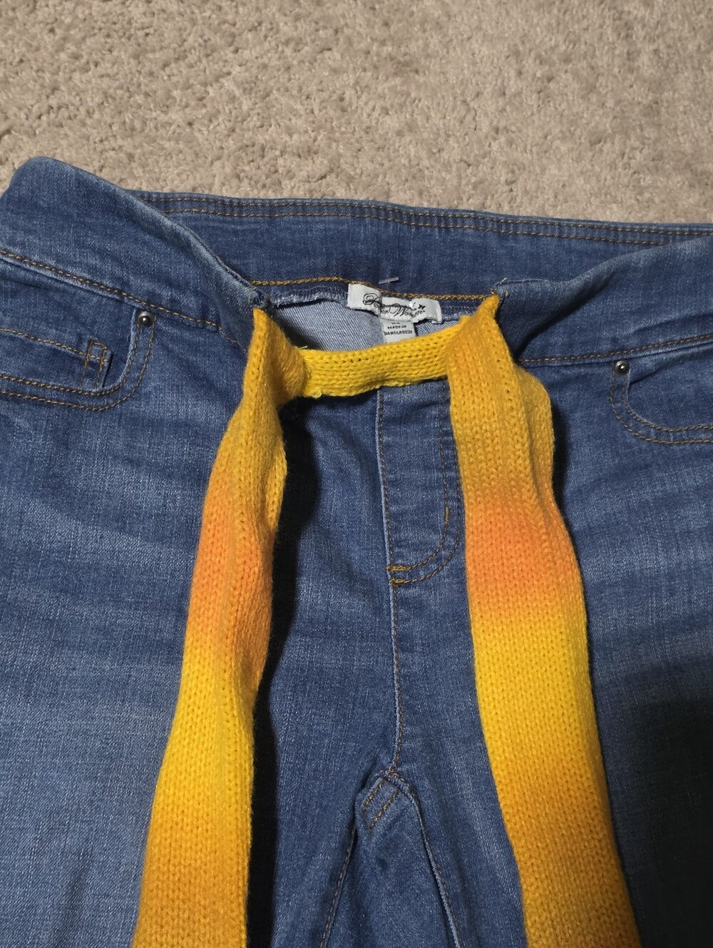 The Pioneer Woman Embroidered Wide Leg Flare Jeans XS - Picture 9 of 12